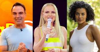 Tadeu Schmidt, do 'BBB'; Eliana, do agora cancelado 'The Masked Singer'; e Bella Campos, a Maria de Fátima de 'Vale Tudo'