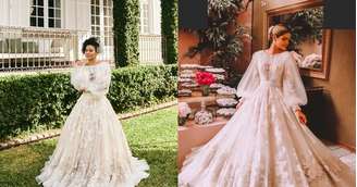 Vestido de Thassia Neves foi usado por Bella Campos, que interpreta Maria de Fátima, em 'Vale Tudo'.