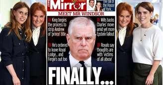 A imprensa britânica noticia a queda monumental de Andrew e a consequências para a ex-mulher e as filhas dele