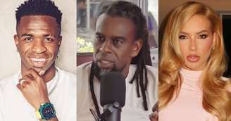 "A menina não pode escolher o cara porque ele é negão", diz Tinga ao criticar os céticos sobre o sentimento de Virginia por Vini Jr.