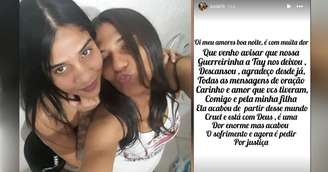 Mãe de Tainara Souza desabafa após morte da filha