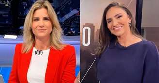 Janaína Xavier e Cecília Flesch: os colegas de TV se afastaram após a saída delas do Grupo Globo