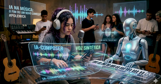 Como a inteligência artificial está compondo os hits globais em 2026