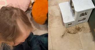 Criança terá penteado engraçado nas fotos de aniversário de três anos