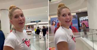 Virginia foi questionada por fã durante passeio 