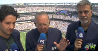 Galvão comandou a final com Pato e Mauro Beting