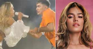 Fã invade palco e agarra Karol G durante show no Canadá