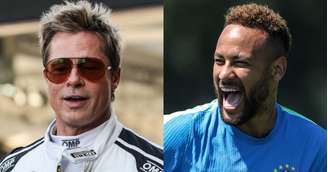 Brad Pitt diz querer dar aulas de atuação para que Neymar simule faltas em campo.