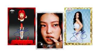 Jennie lança primeira coleção solo de cards com autógrafos e figurinos de shows