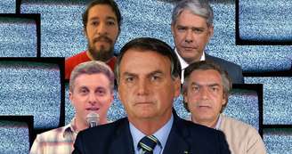 O presidente e seus desafetos Huck, Wyllys, Bonner e Mainardi: infinitos ataques e contra-ataques em guerra virtual