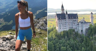 Natalie Stichova, de 23 anos, despencou de quase 80 metros em penhasco próximo ao Castelo de Neuschwanstein, na Alemanha