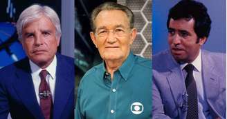 Cid Moreira, Léo Batista e Berto Filho fizeram parte dos primeiros anos do jornalismo da Globo