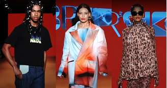 No desfile, teve camiseta 'Vale Nada', um show de Bia do Brás e até uma modelo com jeito de Lola da novela 'Beleza Natal'