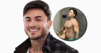 Wallas Arrais recorreu a uma cirurgia para eliminar o excesso de tecido mamário e remodelar o abdômen 