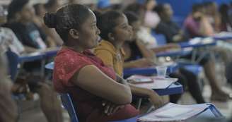 Assembleia climática em Bujaru, quarto maior produtor de açaí do Brasil. Cidade quer certificações para agregar valor à produção.