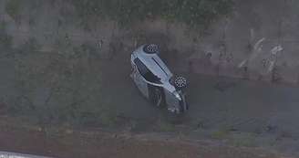 Acidente na Avenida Jacu-Pêssego na madrugada da Sexta-Feira Santa.