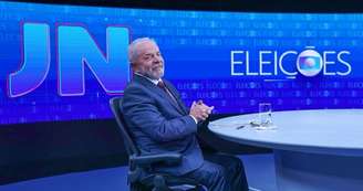 O então candidato Lula na sabatina no 'Jornal Nacional' em 2022: verba do gabinete à Globo não impressiona