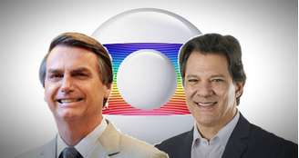 Bolsonaro e Haddad: seja qual for o presidente eleito, a vida da Globo não será fácil