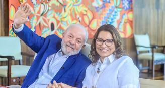 Presidente da República, Luiz Inácio Lula da Silva, e a Primeira-dama, Rosângela Lula da Silva