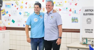 Fernando Collor e o tio, que tem o mesmo nome 