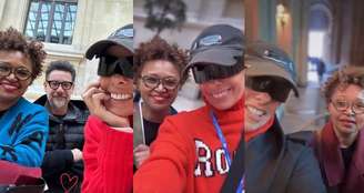 Adriane Galisteu e Alexandre Iodice foram guiados por Edis Lima em Paris