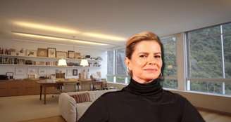 Despretensiosamente chique, Debora Bloch montou um espaço multiuso em seu apartamento