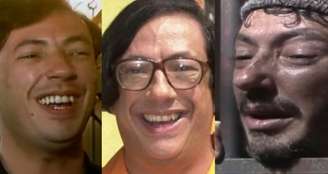 Marcos Oliveira nos três papéis: cabeleireiro das Roitmans, pasteleiro e detento 