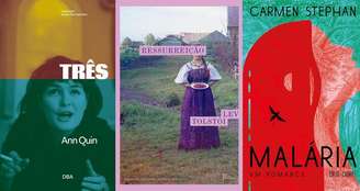 Capas dos lançamentos 'Três', 'Ressurreição' e 'Malária'