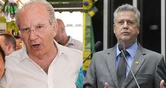 <p>Jofran Frejat (DF), à esquerda, e Rodrigo Rollemberg (PSB), à direita</p>