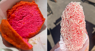 Drica criou o acarajé rosa e o bolinho de estudante rosa