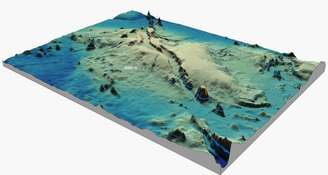 Modelo 3D da Elevação do Rio Grande
