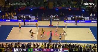 Brasil estreia com vitória sobre Holanda na Liga das Nações Feminina.