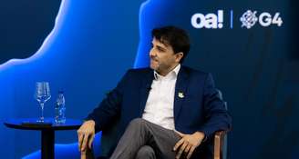 Renan Santos durante sabatina nesta terça-feira, 4