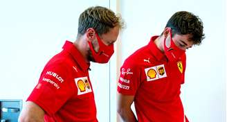 Sebastian Vettel e Charles Leclerc 