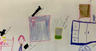 Criança retratou abuso por meio de um desenho entregue para professora em escola 