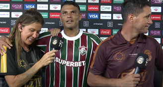 Bárbara Coelho chora em entrevistar o Thiago Silva