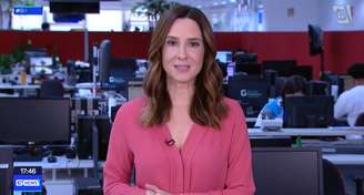 O cenário do 'Gazeta News', com Fernanda Azevedo, é a redação do jornalismo