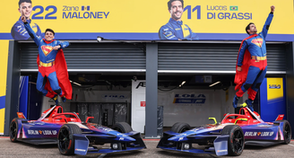Zane Maloney e Lucas di Grassi no ePrix de Berlim em 2025