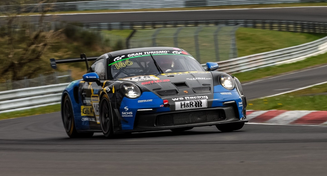 Porsche 911 GT3 Cup #146 de Carrie Schreiner abandona as 24 Horas de Nurburgring