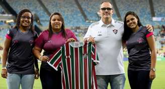 Fluminense fechou parceria com o Daminhas da Bola (Foto: Lucas Merçon/ FFC)