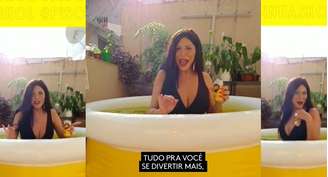 Luisa Marilac em sua piscininha particular: visibilidade usada para combater a transfobia