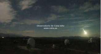 Meteoro que foi avistado em Portugal e Espanha neste domingo, 19