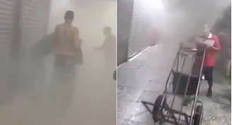 Três pessoas precisaram de atendimento médico devido à inalação de fumaça em shopping do Brás atingido por incêndio