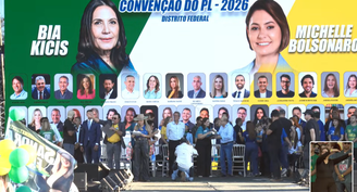 Com ausência de Michelle, PL oficializa candidaturas de ex-primeira-dama e Bia Kicis ao Senado