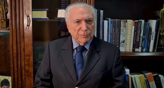 Michel Temer (MDB), em vídeo publicado no Instagram, declara apoio a Flávio Bolsonaro (PL) no 2º turno das eleições 2026