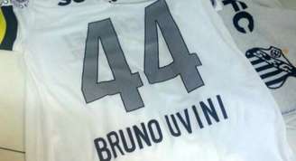 Camisa que será utilizada por Bruno Uvini, novo reforço