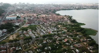 O bairro de Mutange corre risco de afundamento