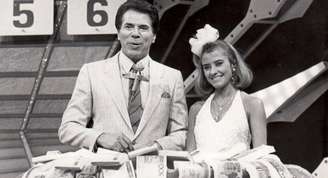 Mariette com Silvio Santos em programa do início da década de 1980 no SBT