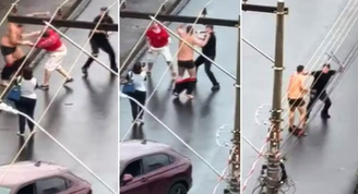 Homens brigaram após briga de trânsito em Araraquara-SP