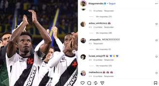 Thiago Mendes é alvo de comentários racistas de torcedores do Boca Juniors.